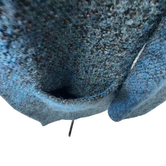 Zanella Samantha Italian Alpaca Wool Blend Teal Blue Jacket NWOT Women Size 14 - Picture 7 of 10